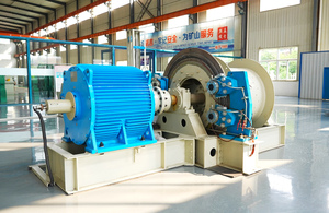 Permanent magnet motor direct connection mining hoisting winch