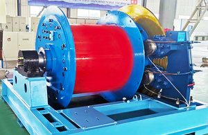 Permanent magnet motor built-in mining hoisting winch