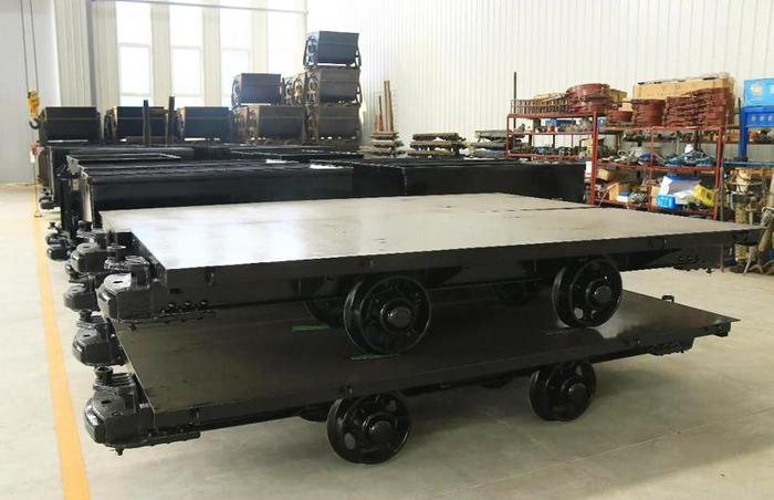Mining flat car